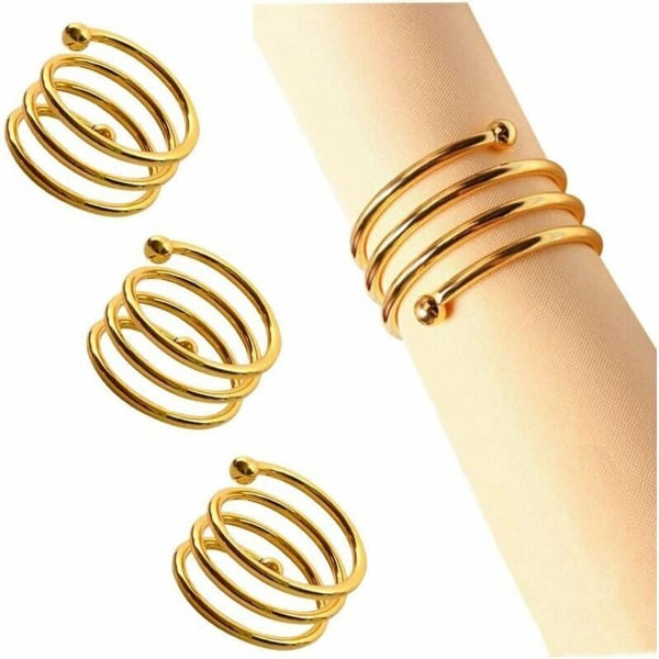 Guld servietringe 8 stk servietringe servietholder servietringe un