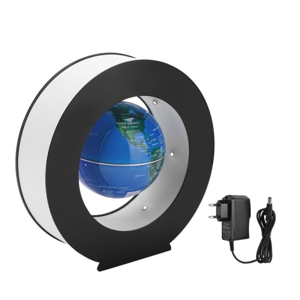 Leijuva maapallo elektronisella magneettisella levitaatiolla ja LED-valolla