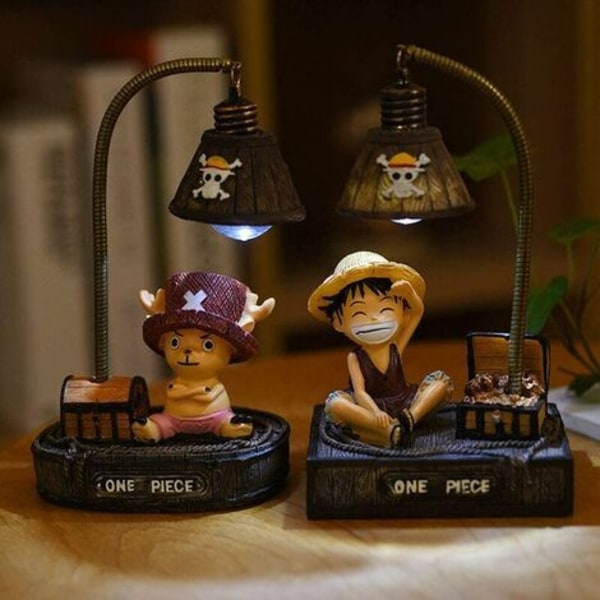 One Piece nattbordslampe LED-skrivebordslampe dekorasjon for barnerom eller stue