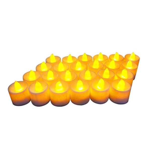 24 st LED-ljus Varmvit Lampa Flamlös Ljus Ljus