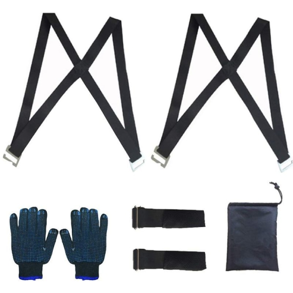 Flyttbare skulderstropper for 2 personer - skulderstropper med 2 hansker for