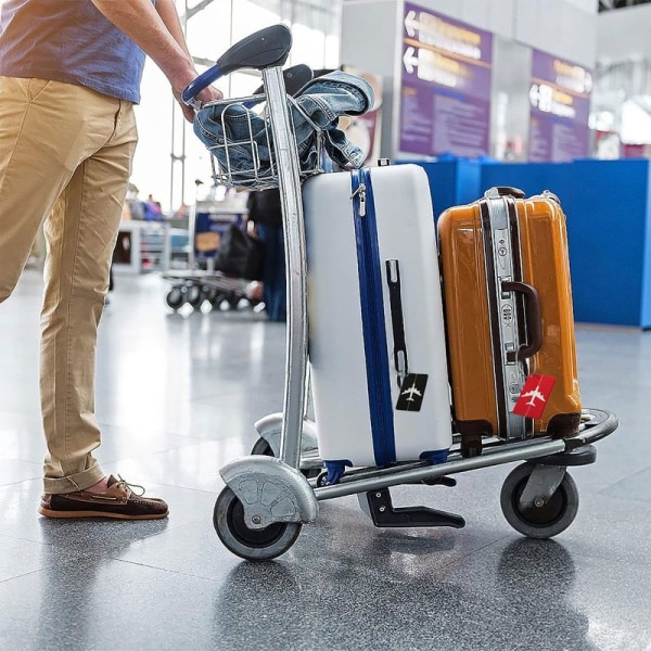 Packa legeringsbagageetiketter för bagage, handväskor, resväskor