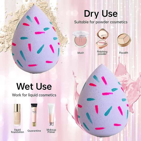 Meikkisieni, Foundation Fusion Beauty Sponge ja Leaf Model, 5 kappaletta
