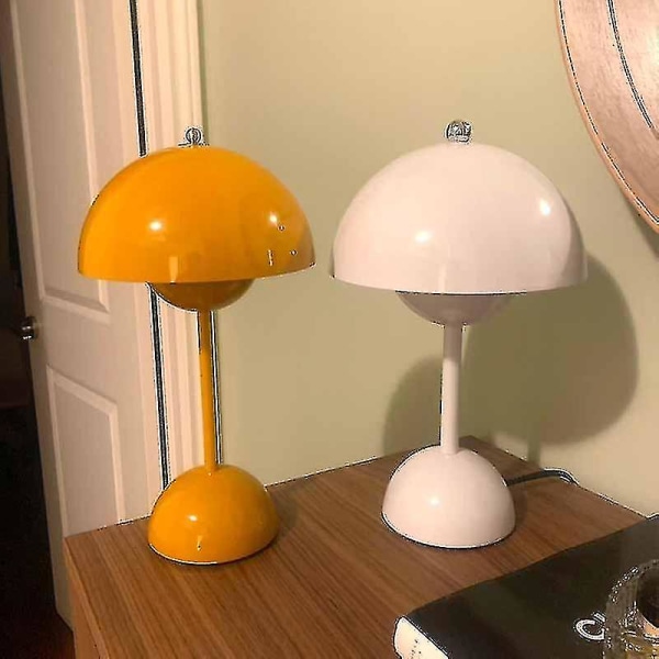 30*18cm Blomknopp LED Bordlampa Glow-in-the-dark Svamp Bordlampa Skandinavisk Sängbord Bröllopsskrivbord Enkel Dekoration Sovrum Mo