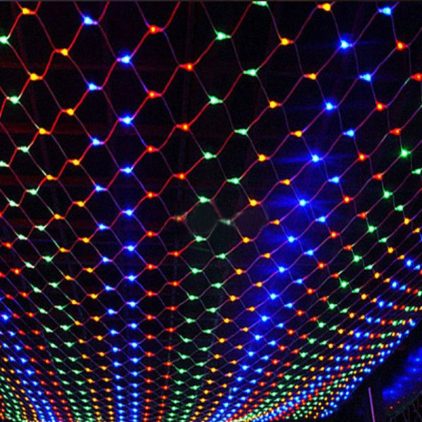 Utendørs LED Mesh Mesh String Lights Vanntett