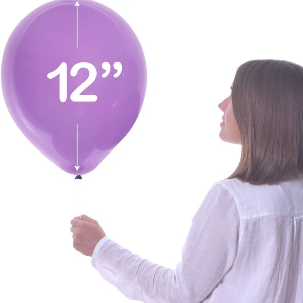 Pastellballonger 100-pack tjocka latexballonger för