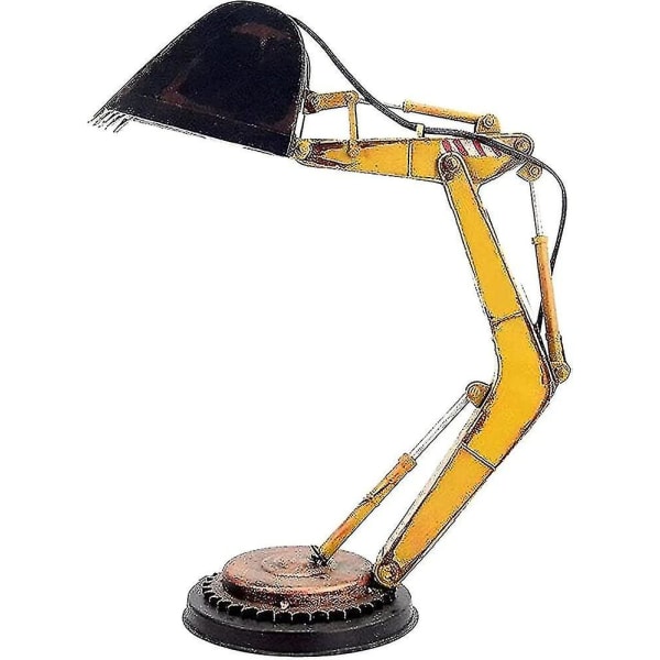 Digger Skrivebordslampe Bevegelig Bordlampe Led - Unik Gravemaskin Skrivebordslampe Dekorasjon, Industrial Style Ex