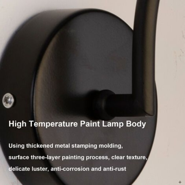 Vegglampe med pære, belysningsvegglampe, vegglampe med glasskjerm, innendørs gyldne vegglampetter for soverom, stue, gang, hotell, gull 2