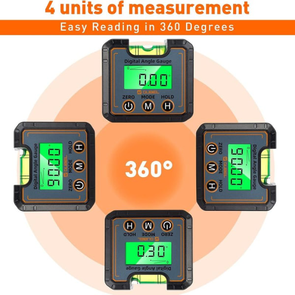 Digital protractor inclinometer, inclinometer, elektronisk vattenpass med