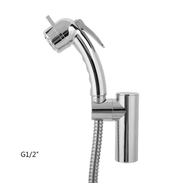 Håndholdt bidet-toiletspray i rustfrit stål, stofble