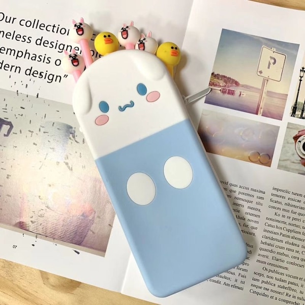 Anime My Melody Cinnamoroll Suorakulmainen Kynäkotelo Pom Pom Purin Kynälaatikko Lompakko