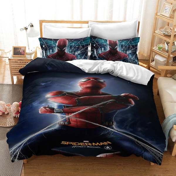 Bp10369# Sengetøysett Spider-man-kolleksjon Størrelse Trefelts Dynetrekk
