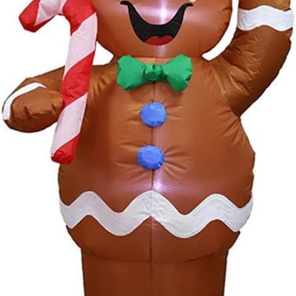 Oppblåsbar Gingerbread Man Gingerbread Man Oppblåsbar juledekorasjon Gjelder