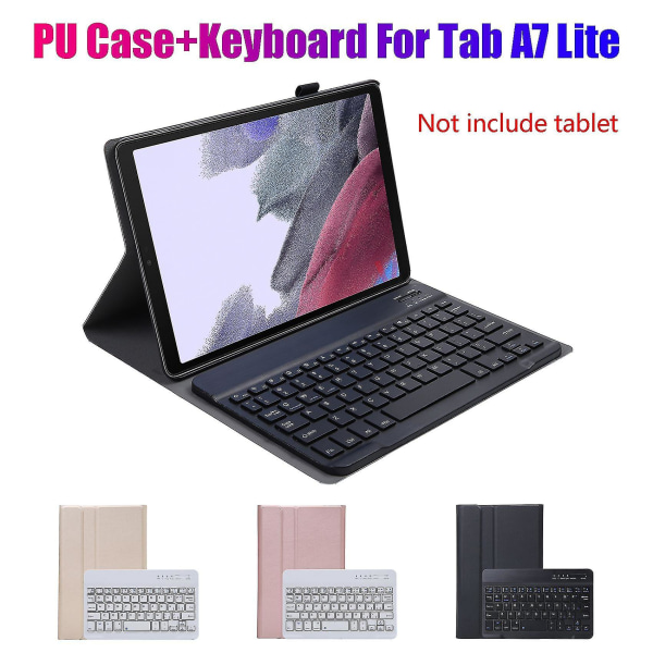 Pu Case+ til Tab A7 Lite 8,7 tommer T/t225 Tablet Flip Case Tablet D med trådløs nøgle