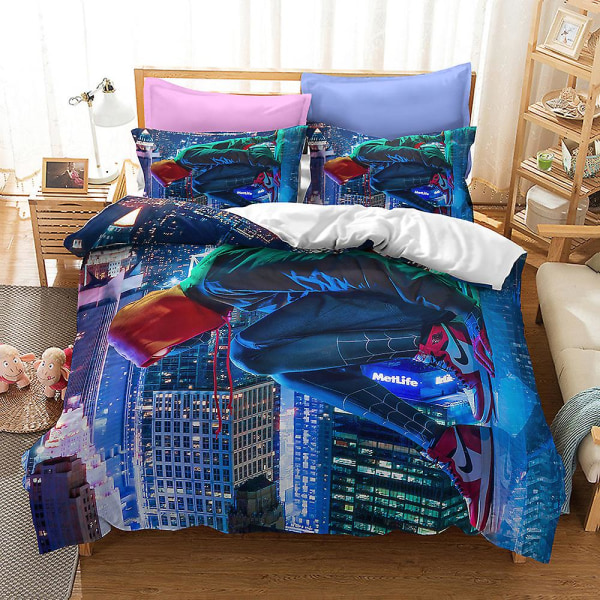 Bp10378# Bedding Spider-man Collection Size Three Piece Quilt Cover