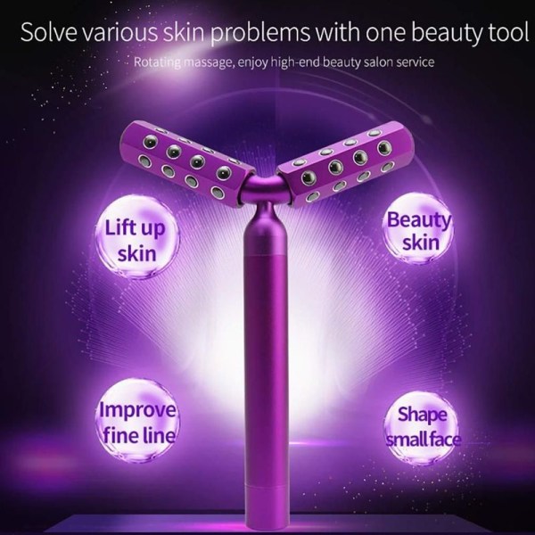 Ansiktsmassagerulle, Germanium ansikte Y-typ rullmassager ansiktsmassager rynka