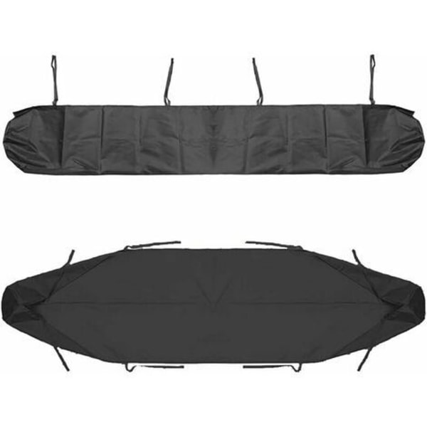 Markisebeskyttelsespose, 5m støvtett uteplass Markisetrekk Grå uteplass Markiseoppbevaringsdeksel, vanntett beskyttelse i vintersvart