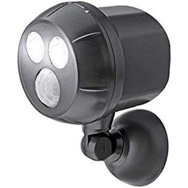 Utomhusvägglampa med rörelsesensor | 1000 lumen LED-utomhusbelysning | Sladdlös batteridriven belysning | 360 graders rotation och lutning