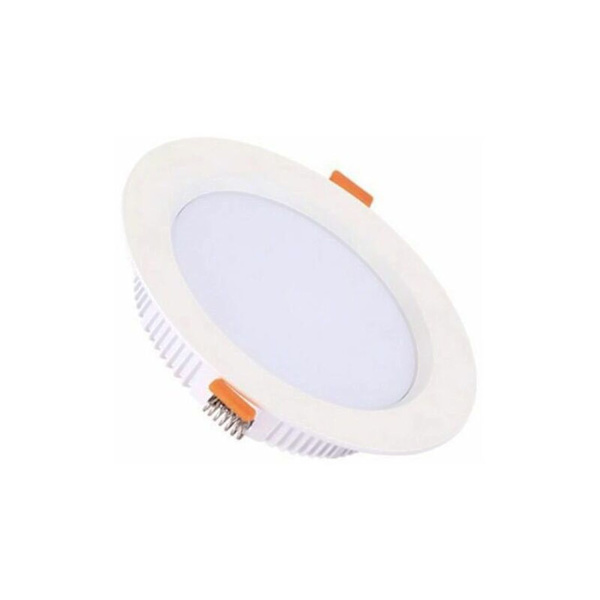 Set med 6 LED-infällda badrumsstrålkastare IP44 vattentät, 6 x 3W extra platt LED-list