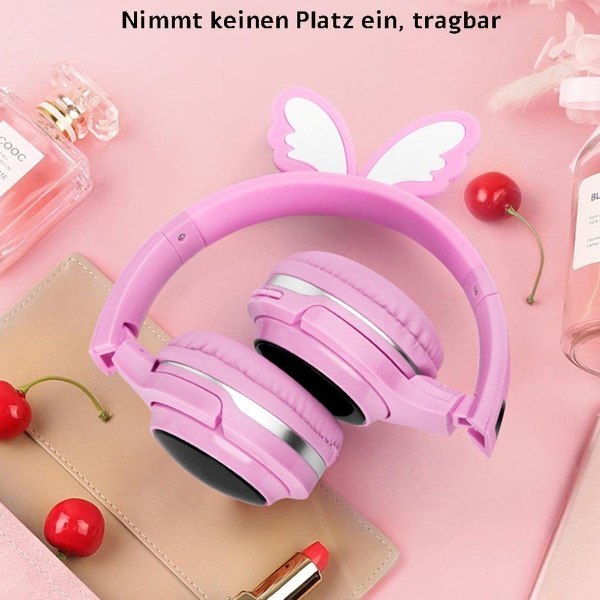 Huvudmonterat Bluetooth-headset, live-hörlurar, söta