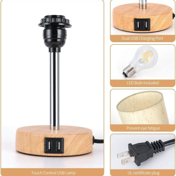 Minimalistisk design for hjemmet ditt? - Denne dimbare bordlampen med berøringskontroll