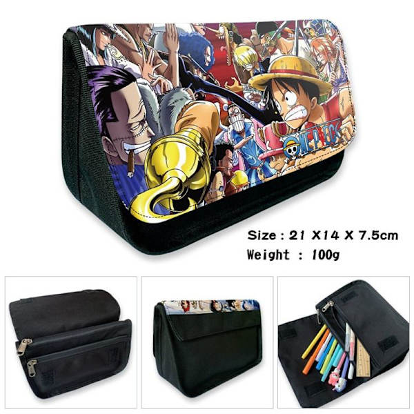 Anime One Piece Blyantveske Chopper Robin Penneboks Stasjonær Penneveske 21x14x7.5