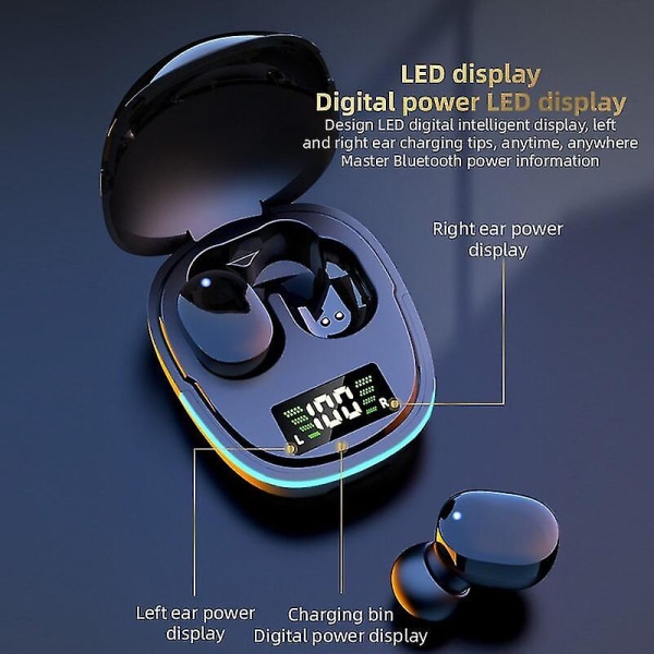 Bluetooth-headset, trådløst headset, bevægelsesstøjreduktion, spilstereo, intelligent CNC-headset, ørepropper er velegnede til Huawei.