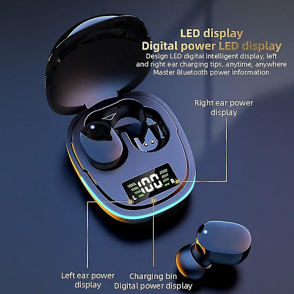 Bluetooth-headset Trådlöst headset Rörelsebrusreducering Spel Stereo Intelligent Cnc-headset Öronproppar Lämpliga för Huawei.