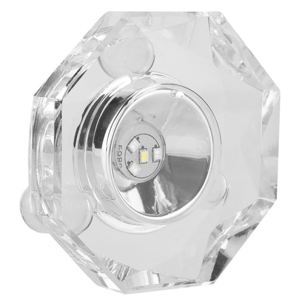 LED K9 Glass Flerfarget 3D Crystal Display Light Base Stand