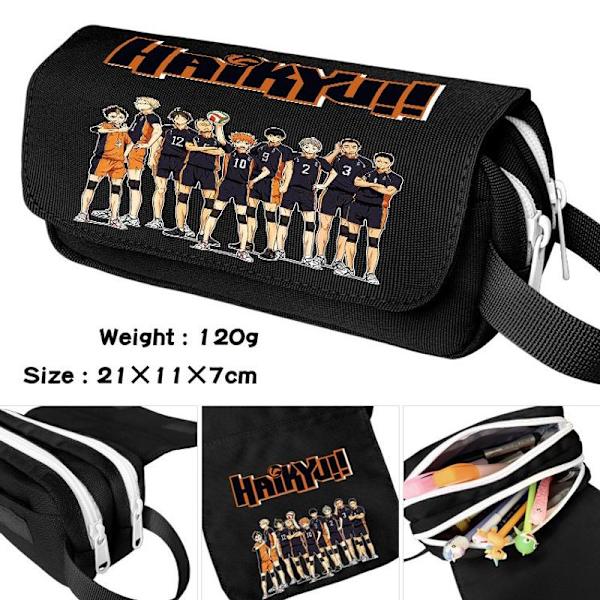 Haikyuu!! Bærbar blyantsæske Shoyo Hinata 9 Kageyama brevpapir pung 21x11x7