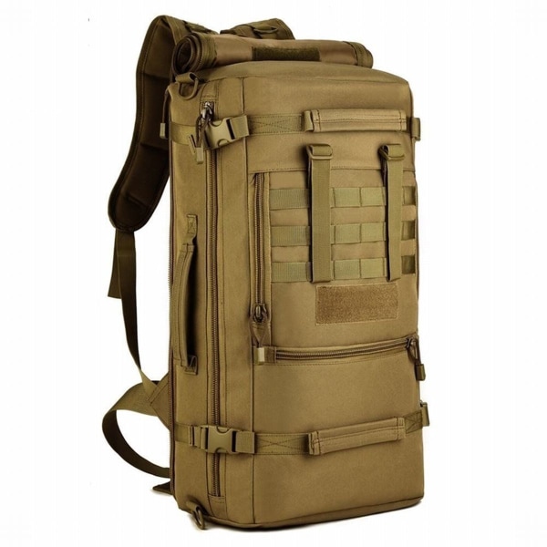 Tactical Backpack 50L Vattentät Vandringsryggsäck Trekking Ryggsäck för Outdoor Wan