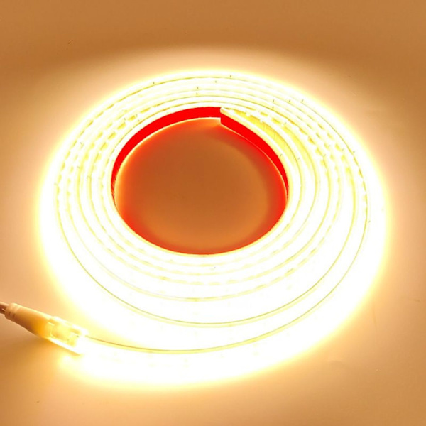 24V varmvit LED-remsa 3000K 5m*8mm Vattentät dubbel rad IP67 LED 28