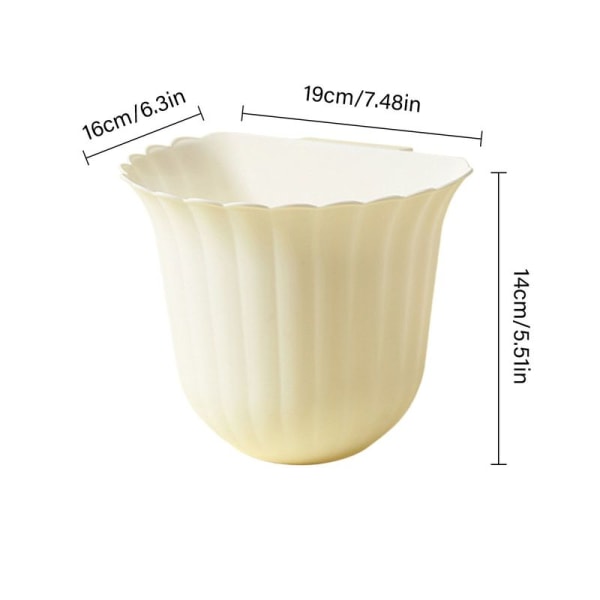 Plastkorg för köksskåpsdörr för hängande soptunnor