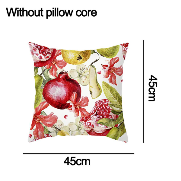 Soffa Kuddfodral, Kuddfodral med frukttryck, Kuddfodral för kontor