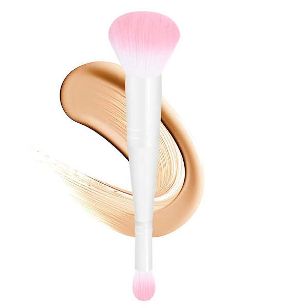Foundationbørste til flydende makeup Dobbeltsidet foundationbørste og concealerbørste