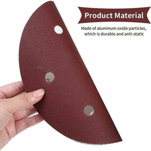 30 st sliprondeller sandpapper för torr slipmaskin Giraffe slipmaskin 225 mm 6 hål sliprondell Giraffe sliprondell