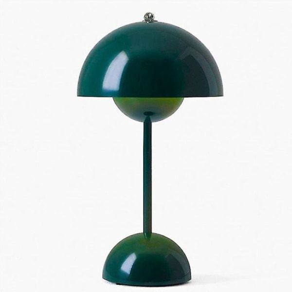 Blomknopp LED-bordslampa: mörkgrön, nordisk, modern