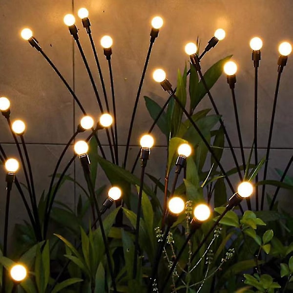 Led Solar Firefly Lights Trädgård Utomhus Vattentät Gunga Lampa Landskap Dekor 1st
