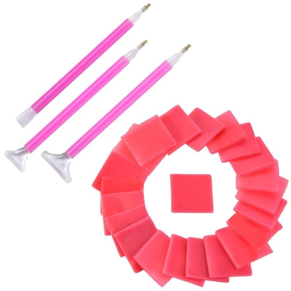 53 stykker diamantmaling limleire DIY korssting maling leire.