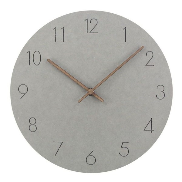 Moderne veggklokke 29cm stille kvartsbevegelse for stue, kontor, soverom