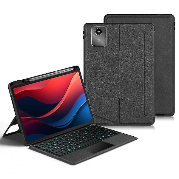 Til Lenovo Tab M11 (xiaoxin Pad 11 2024) Tablet etui Læder Stand Cover+aftageligt Bluetooth Keyboa