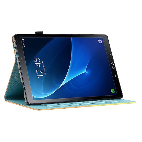 Til Samsung Galaxy Tab A 10.1 (2016) T580 / T585 Pu lædercover Mønstertryk Stødsikker tablettaske