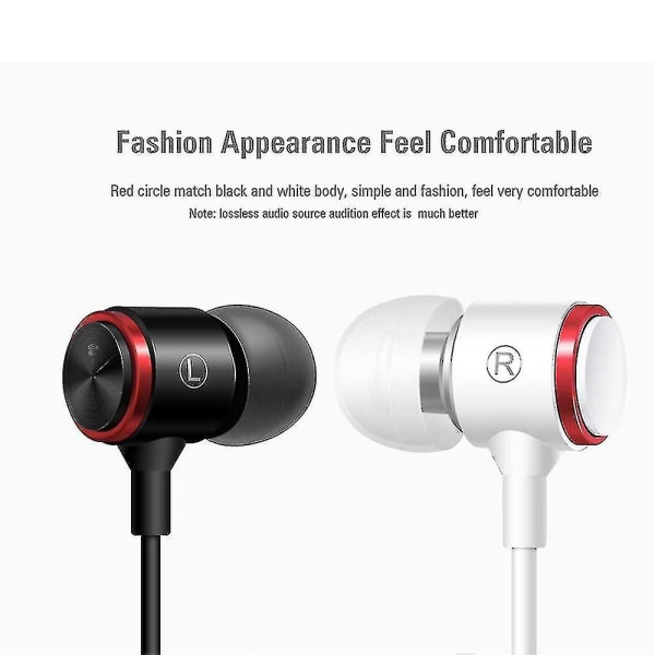 In-ear-hörlurar Svart