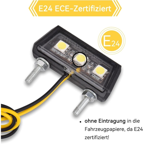 Universal motorsykkel LED-skiltlys 12V Mini Micro skiltlys motorsykkellys