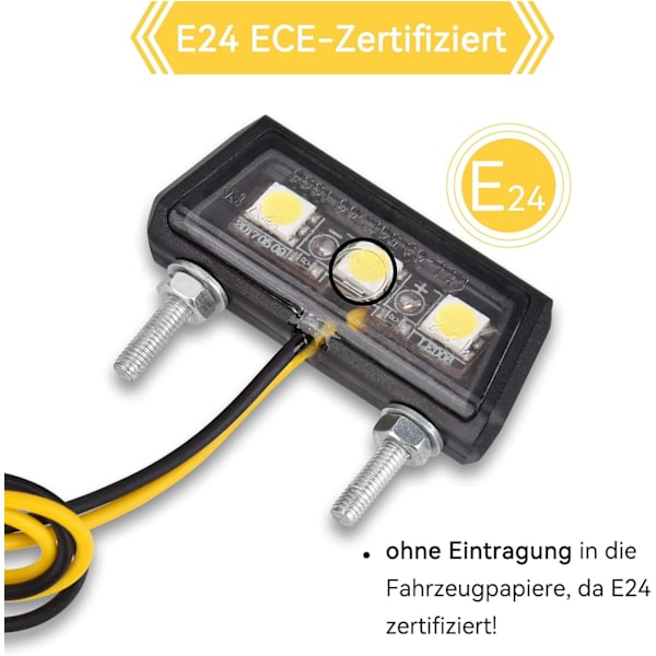 Universell LED-skyltbelysning för motorcykel 12V Mini Micro Skyltbelysning Motorcykelbelysning