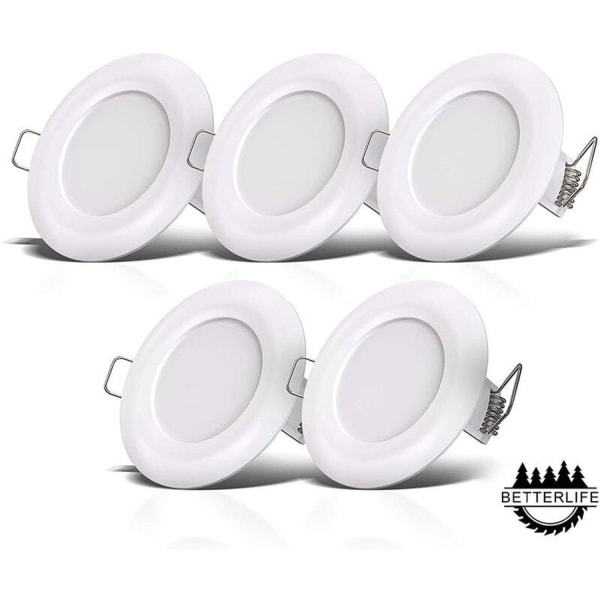 LED badeværelses spots, ultra-flade 25 mm, ?90 mm, hvid, nedhængt loftslampe, 5-7W LED panel