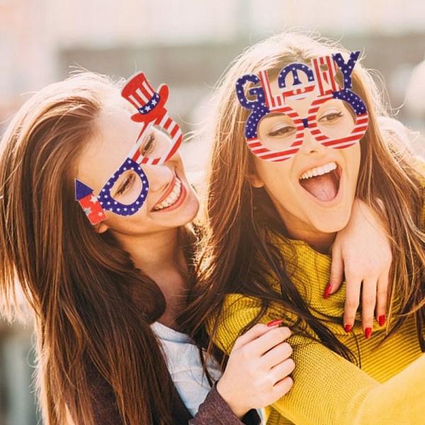 Patriotiske dekorationer til uafhængighedsdagsfest, patriotiske fotoboder
