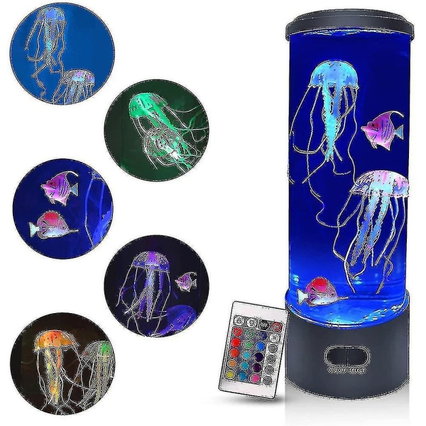 USB Jellyfish Night Light Laavalamppu Pöytäsänky Lasten Yövalo