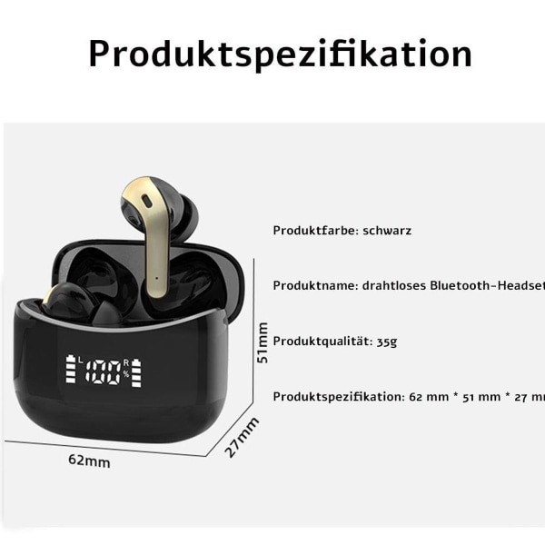 Trådløst Bluetooth-headset Color Stereo Mini Touch TWS In-Ear