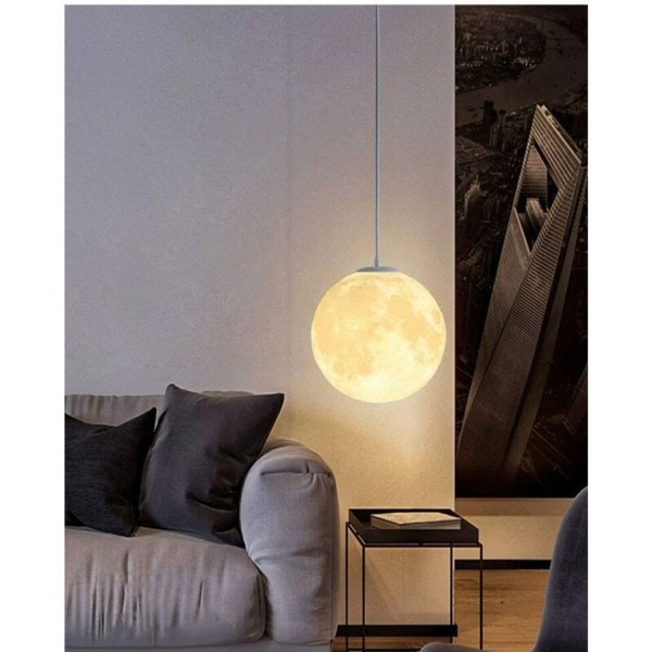 Måne soveroms taklampe, pendel, måne lysekrone, innendørs belysning,
